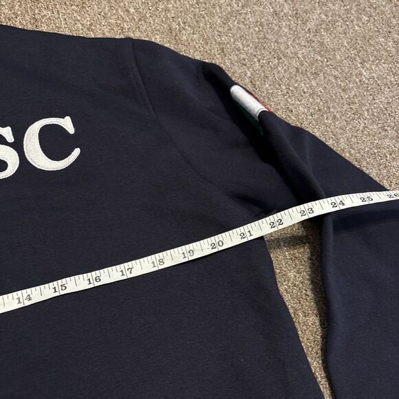 NWT MSC Cruise Line Jacket L Zippered Fleece Navy Blue Ship Warm Cotton Pol - Picture 9 of 10